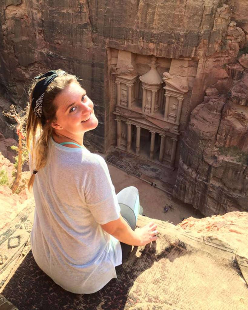 Gemma at Petra in Jordan.