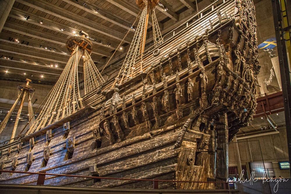 A ship in Vasa Museum in Stockholm.