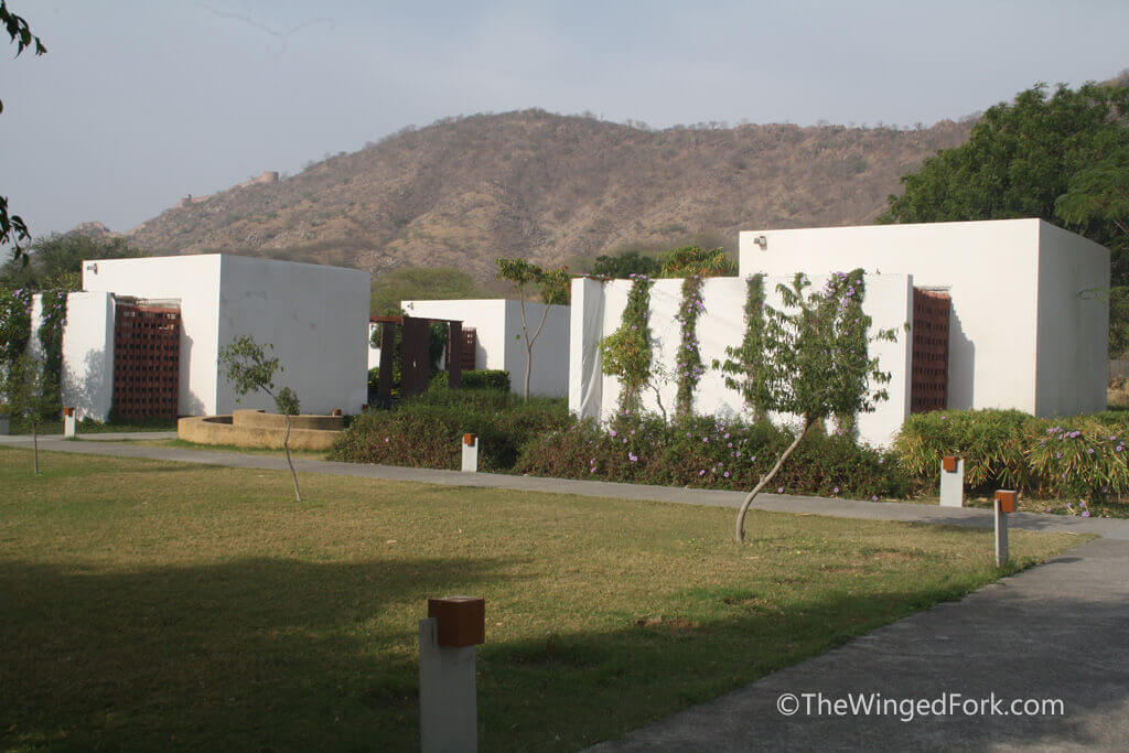 The back end of the tents with the creepers at Lebua Lodge Rajasthan - TheWingedFork