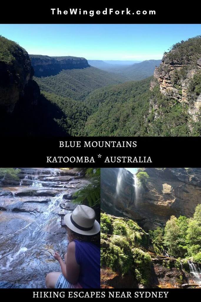 Pinterest image of Blue Mountains Katoomba Australia.