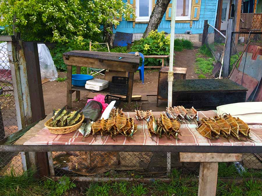 The best way to find and eat your omul is to wander the streets of Listvyanka - Pic by Sarah from A Social Nomad