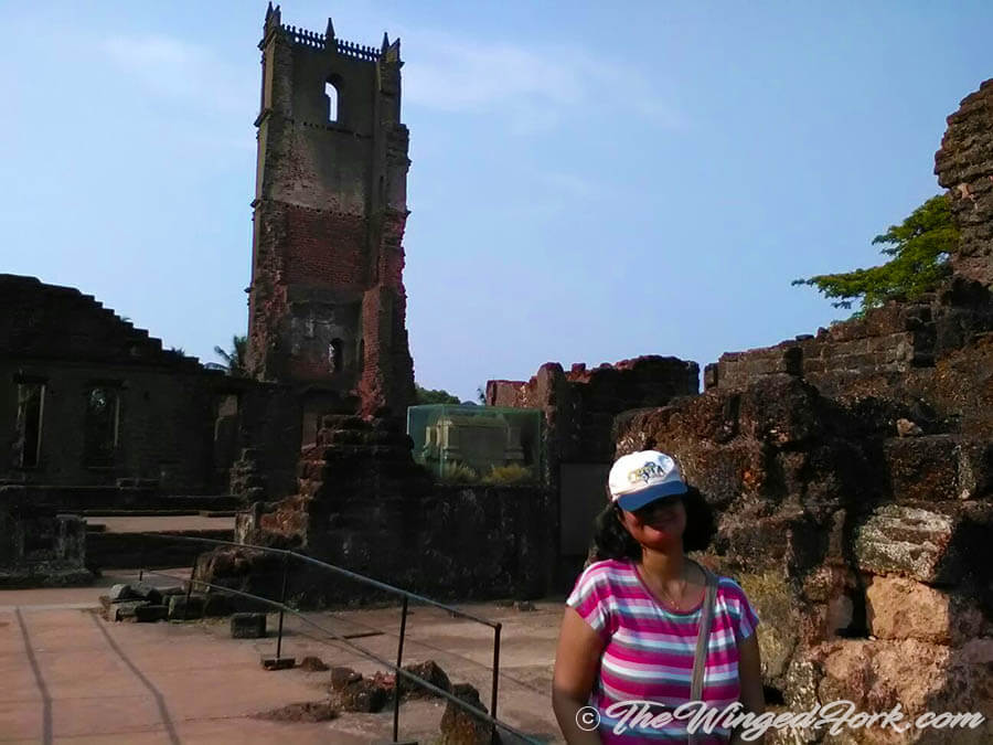 My sis Abby at St. Augustine's Tower - Pic by her friend