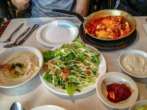 Traditional Israeli dish at Dr. Shakshuka - Pic by Denise from The Navy Blonde