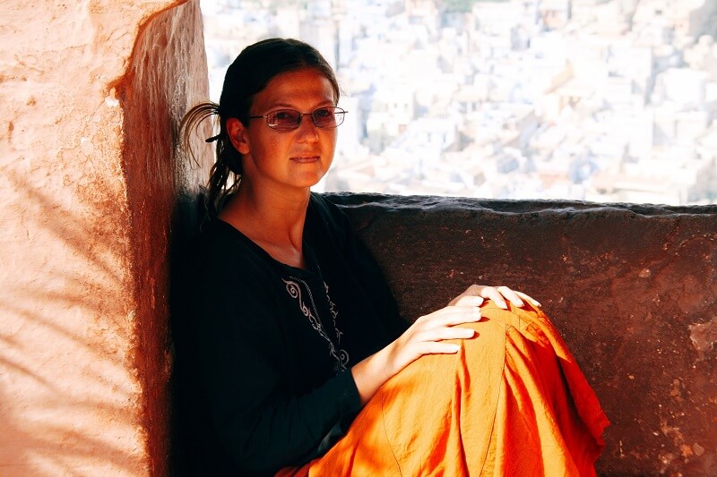 Wendy in Jodhpur - Pic by the Nomadic Vegan