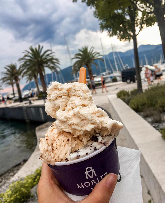 Cool off & relax with some Gelato at Kotor, Montenegro - Pic by Samantha from Sam Sees World