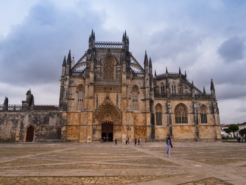 Facade of Batalha Monastery in Portugal by  Cath from Passports and adventures