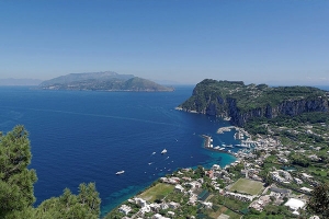 Capri harbour from Anacapri - Pic by Kyle from Via Travelers