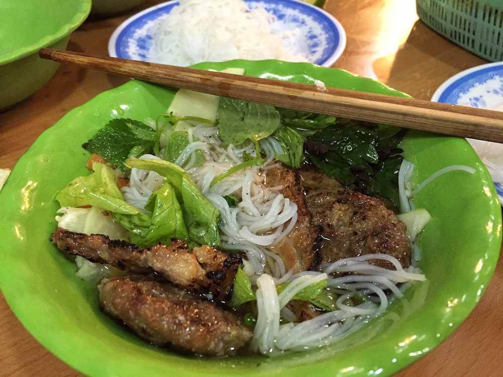 Bun Cha in Hanoi, Vietnam - Pic by Marianne from Mum on the Move