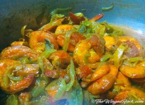 Prawn chilly fry is ready - Pic by Abby from TheWingedFork