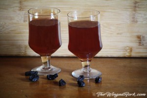 Currant wine is ready to drink - Pic by Abby from TheWingedFork