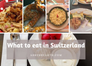 Image collage of dishes to eat in Switzerland.