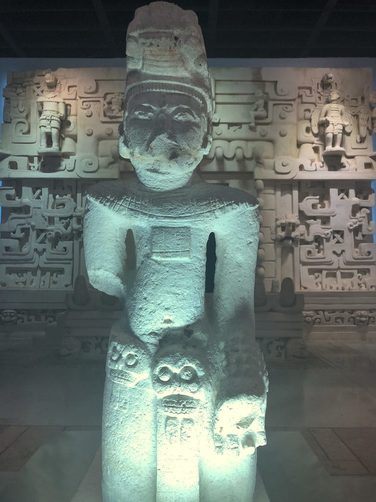 A statue in the Gran Museo del Mundo Maya in Merida