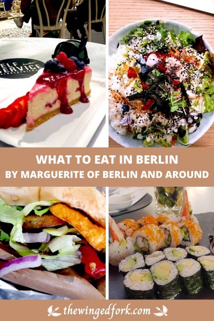Pinterest images of different dishes to eat in Berlin.