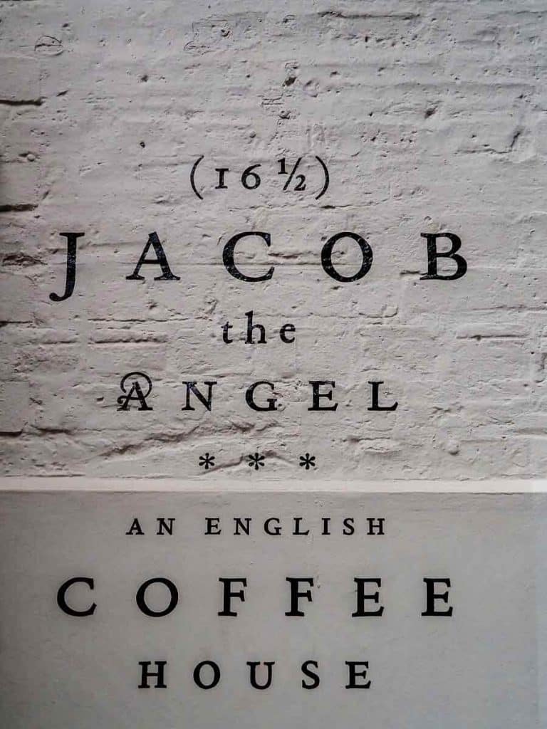 Wall of Jacob the Angel in London.