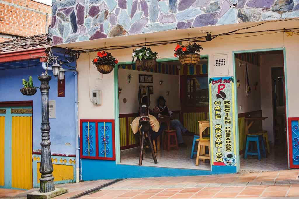 Cafe Sin P in Guatapé, Colombia.