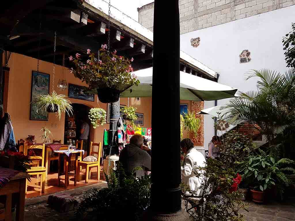 Inside the Fernandos coffee shop in Antigua.
