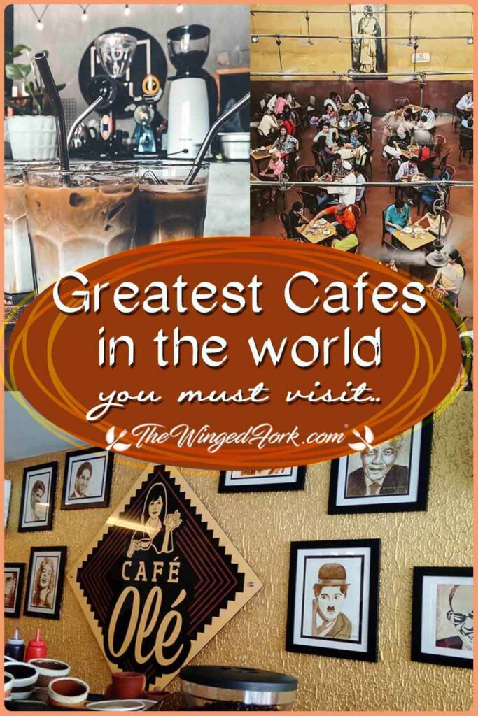 Pinterest image of Greatest Cafes in the world.