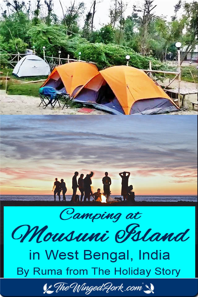 Tents and Campfire at Mousuni Island.