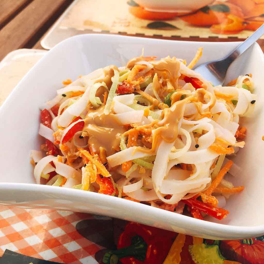 Pad Thai, the national dish of Thailand - By Wendy of Nomadic Vegan.