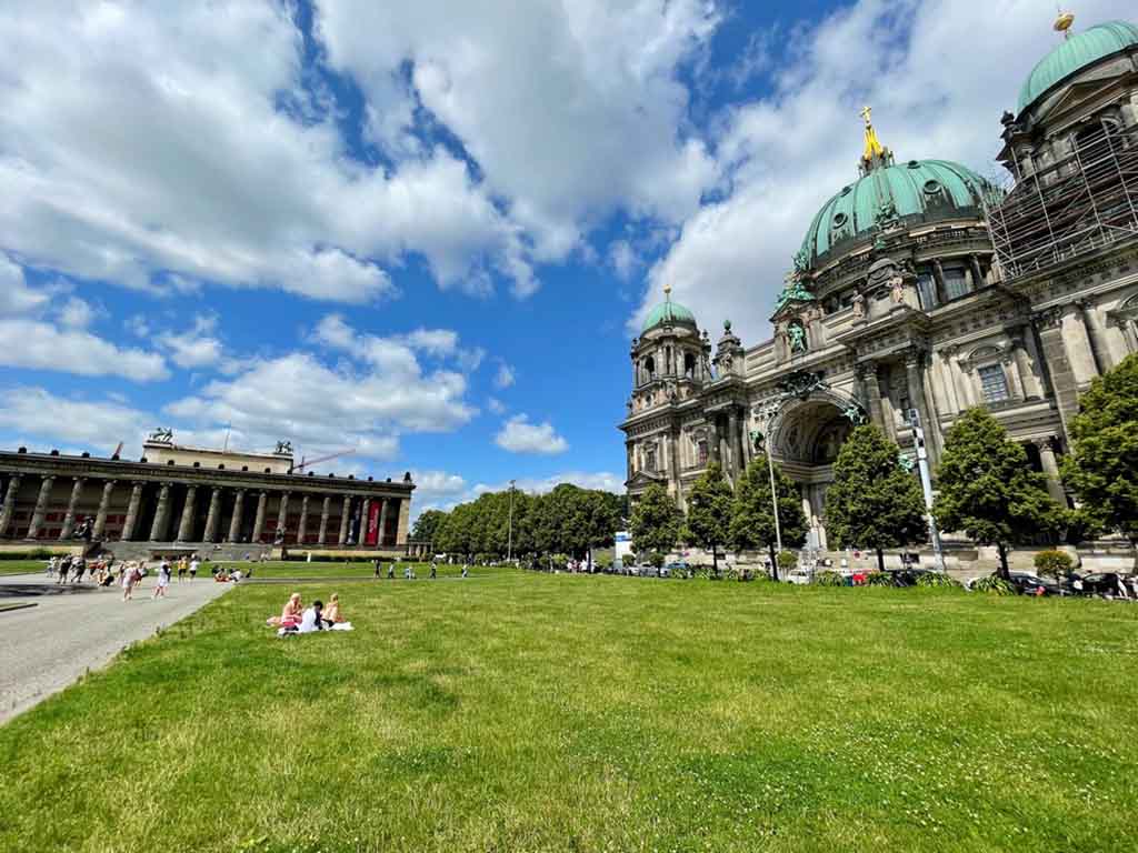 View of Berlin Cathedral and Altes Museum.