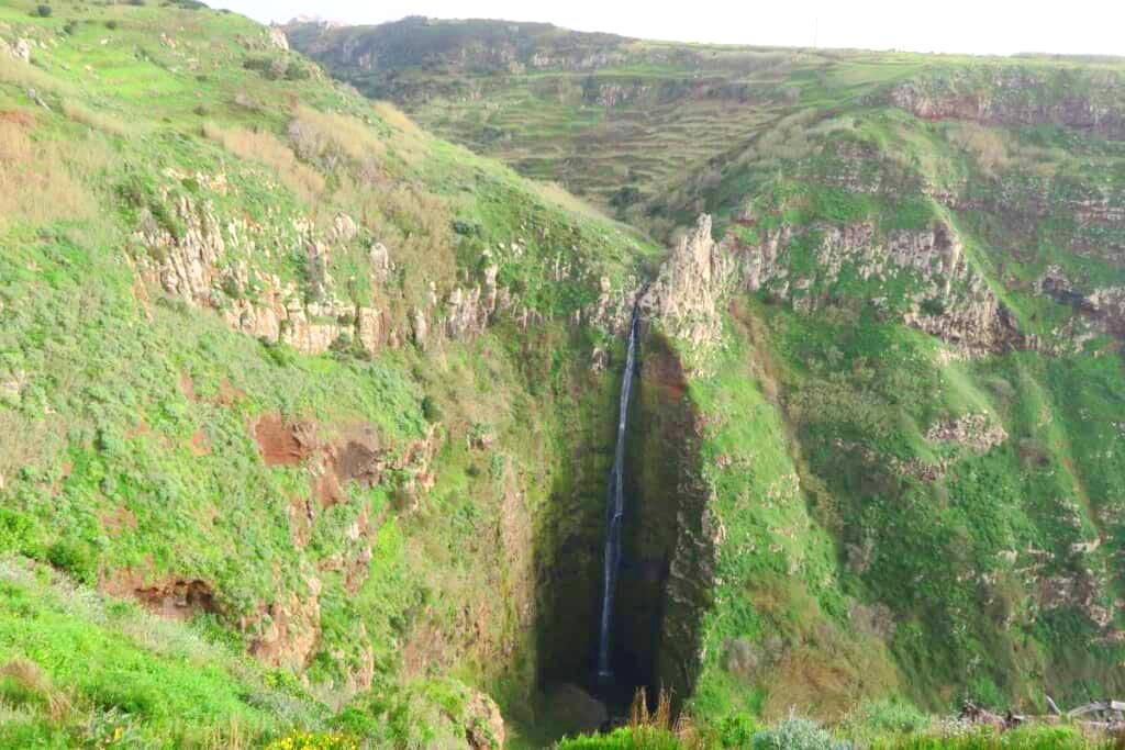 Garganta Funda waterfall in Madeira.