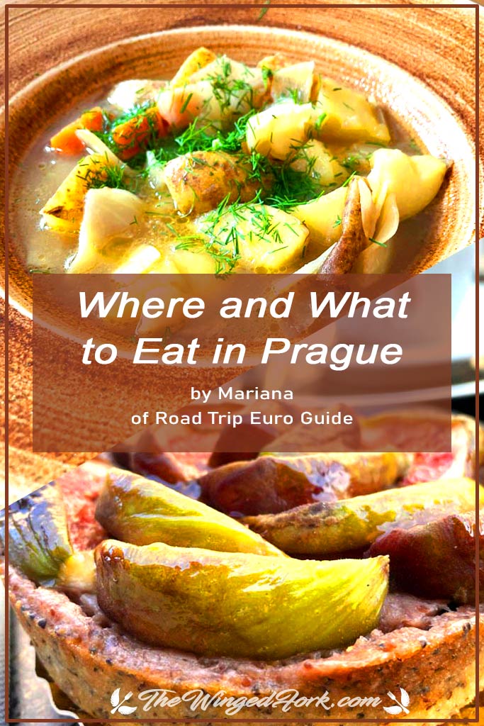 pinterest image of Where and What to Eat in Prague.
