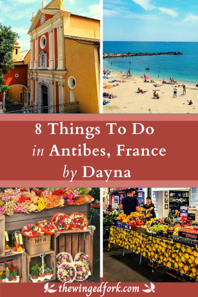 Pinterest image of things to do in Antibes, France.
