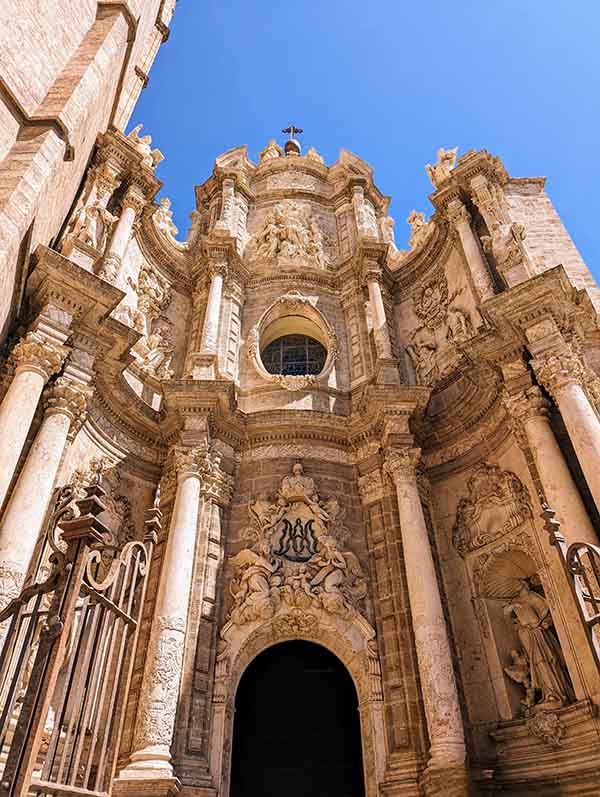 Exterior of Cathedral of Valencia.