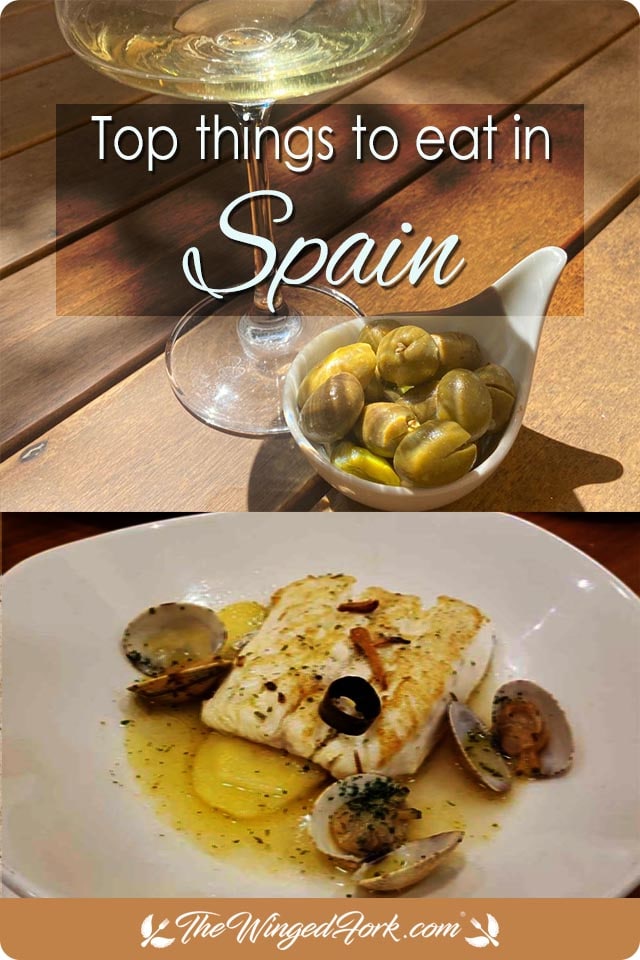 Pinterest Images of Olives and Wine and Bacalao Al Pilpil Vasco.