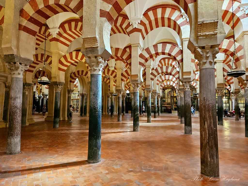 Pillar interiors at Mosque-Cathedral.