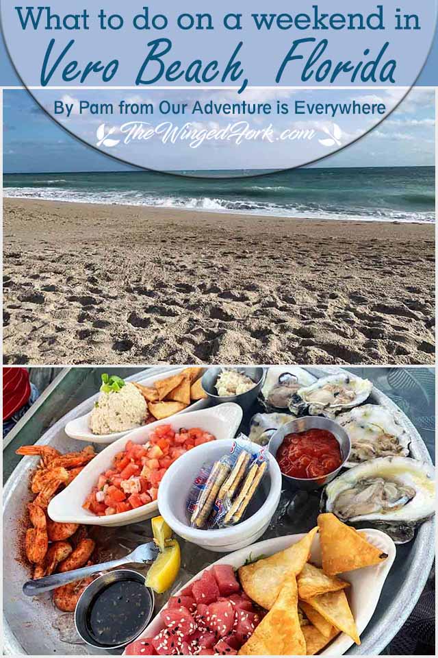 Pinterest images of Vero Beach and Fish platter.
