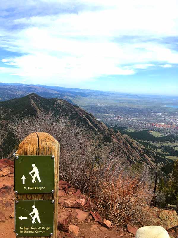 Hike at Boulder, Colorado.