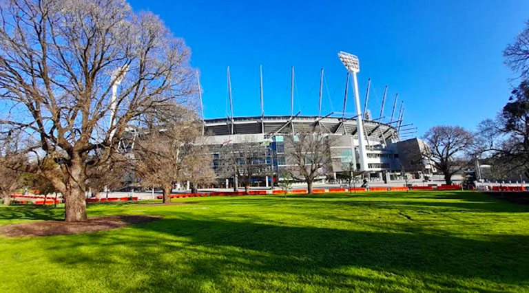 Exteriors of Melbourne Cricket Ground.